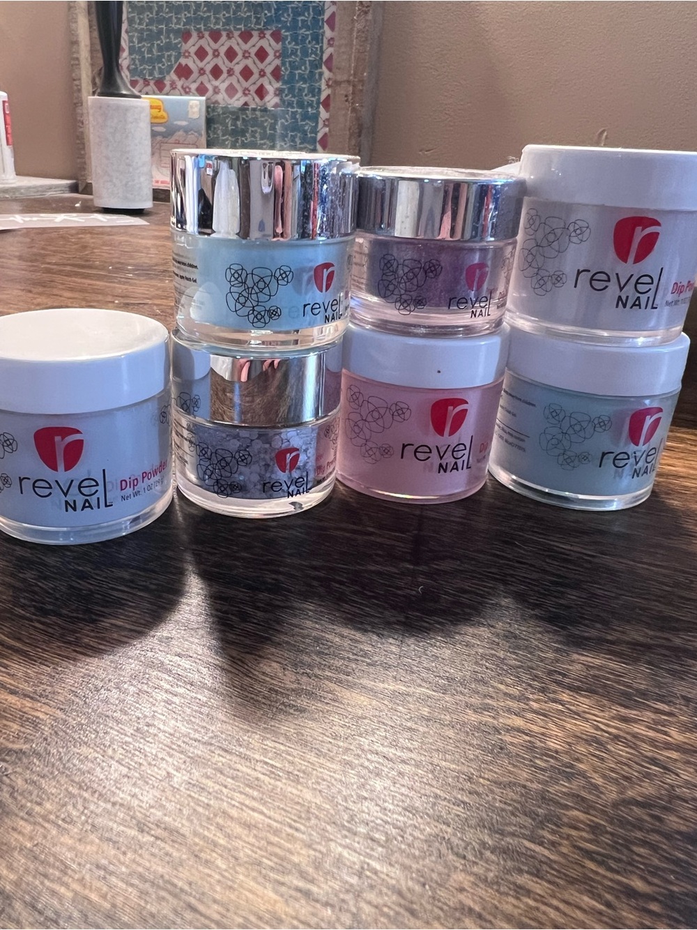 Revel Nail Dip Powder lot of 7